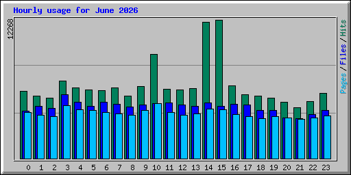 Hourly usage for June 2026