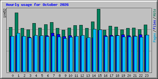 Hourly usage for October 2026